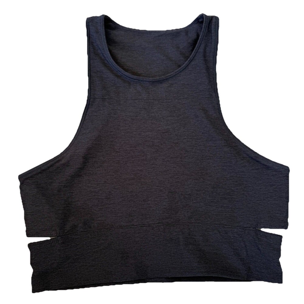 Outdoor Voices Womens S Slashback Longline Cut Out Sports Bra Crop Top Racerback